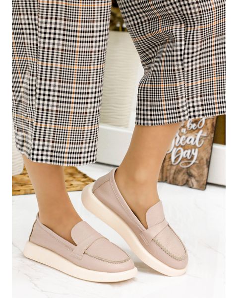 Туфли женские кожаные бежевые 7900-28 Туфли женские кожаные бежевые 7900-28