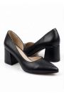 Туфли Laura кожа черные на маленьком каблуке 8233-28