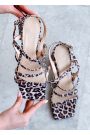 Босоніжки леопард шкіра 8429-28