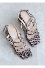 Босоніжки леопард шкіра 8429-28
