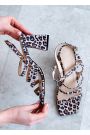 Босоніжки леопард шкіра 8429-28