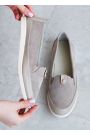 Туфлі жіночі шкіряні бежеві 8430-28