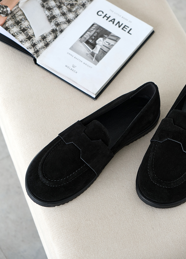 Туфли Barefoot женские замшевые черные 8468-28