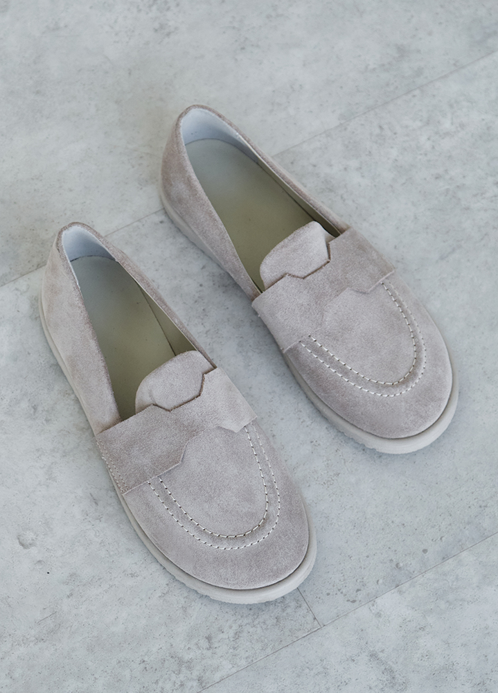 Туфлі Barefoot жіночі замшеві сірі 8472-28