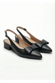 Туфли Bant кожа черные на маленьком каблуке 8598-28
