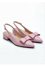 Туфли Bant кожа розовые на маленьком каблуке 8600-28