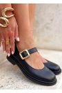 Туфли женские кожаные черные Mary Jane 8630-28