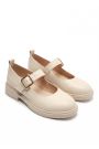 Туфлі жіночі шкіряні бежеві Mary Jane 8633-28
