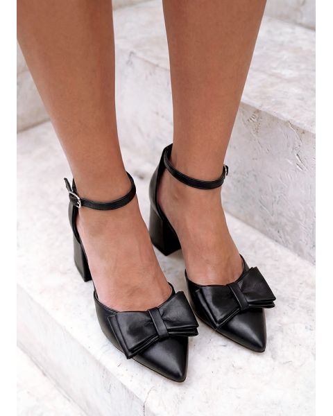 Туфли BANT кожа черные на маленьком каблуке 8635-28