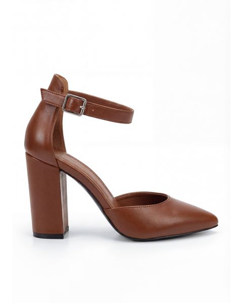 Туфли Bogemiya кожаные коричневые на каблуке 8659-28 Туфли Bogemiya кожаные коричневые на каблуке 8659-28