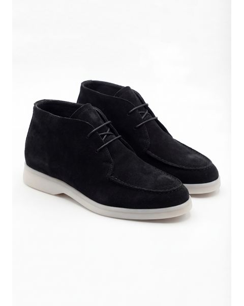 Черевики лофери жіночі чорна замша LORO 8664-28