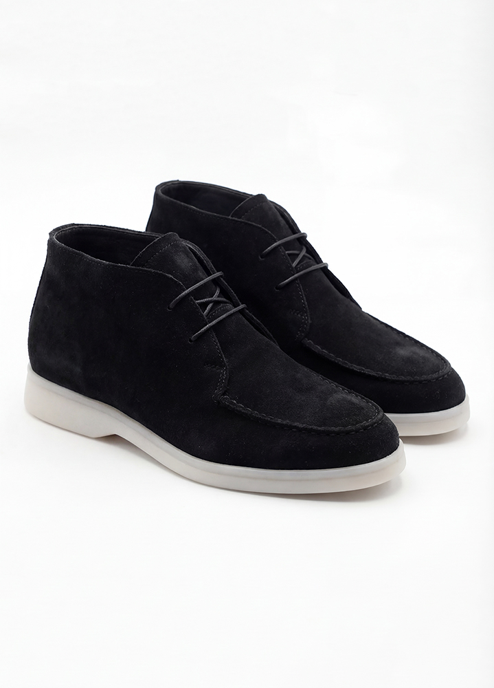 Черевики лофери жіночі чорна замша LORO 8664-28