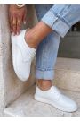 Туфли Barefoot женские натуральная кожа белые 8693-28