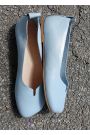 Туфлі балетки блакитні Barefoot шкіряні 8698-28