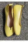 Туфли желтые балетки Barefoot кожаные 8699-28