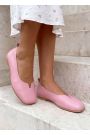 Туфлі балетки рожеві Barefoot шкіряні 8695-28