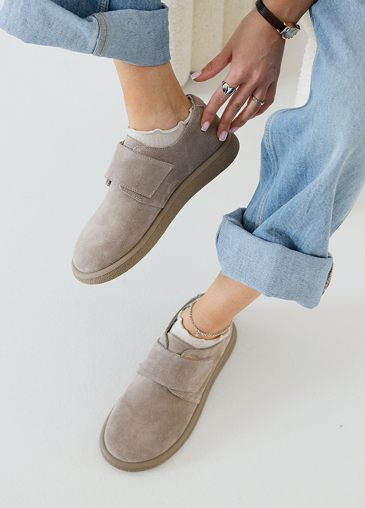 Туфлі Barefoot жіночі замшеві беж 8535-28