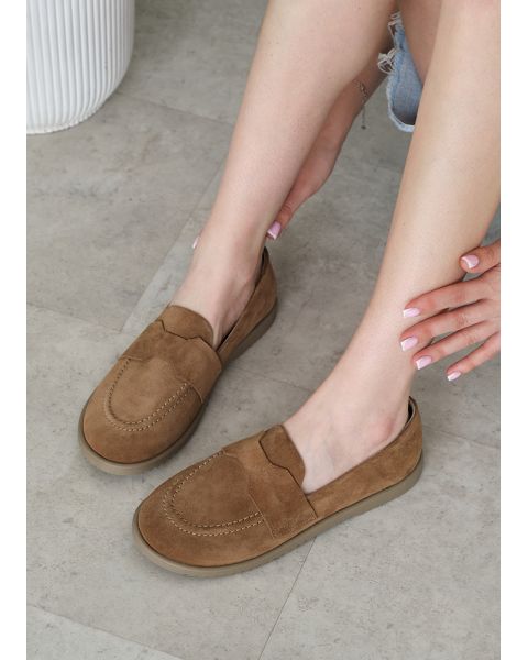Туфлі Barefoot жіночі замшеві brown 8463-28 Туфлі Barefoot жіночі замшеві brown 8463-28