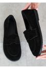 Туфлі Barefoot жіночі замшеві чорні 8468-28