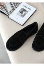 Туфлі Barefoot жіночі замшеві чорні 8468-28