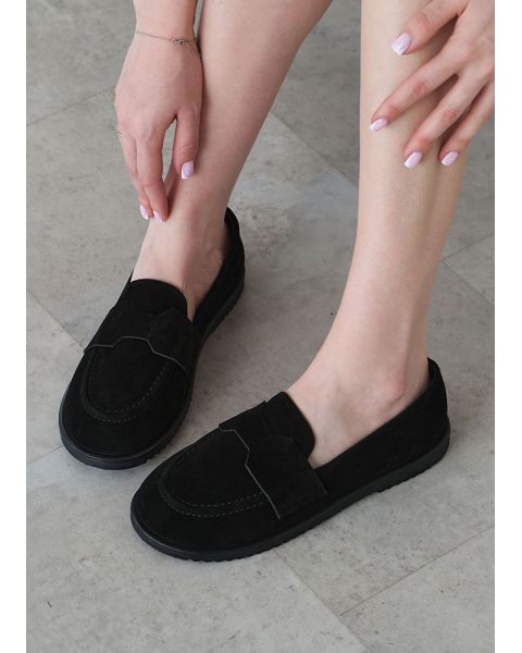 Туфлі Barefoot жіночі замшеві чорні 8468-28 Туфлі Barefoot жіночі замшеві чорні 8468-28