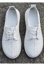 Туфлі Barefoot шкіряні білі з перфорацією літні 8681-28
