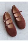 Туфлі жіночі замшеві brown 8434-28