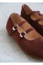 Туфлі жіночі замшеві brown 8434-28
