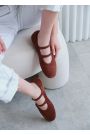 Туфлі жіночі замшеві brown 8434-28