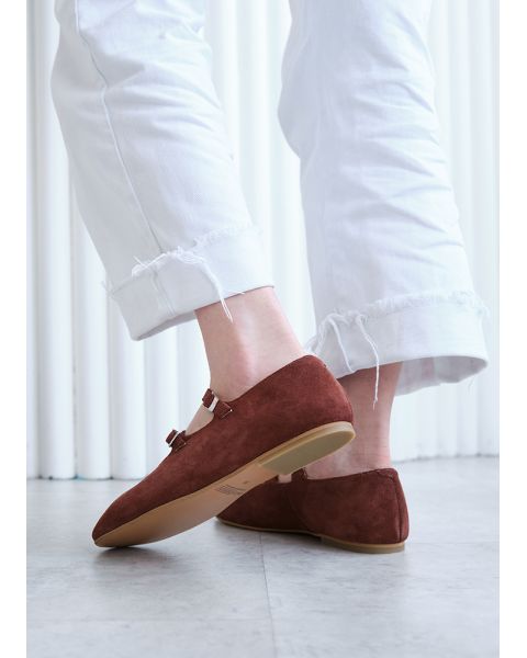 Туфлі жіночі замшеві brown 8434-28 Туфлі жіночі замшеві brown 8434-28