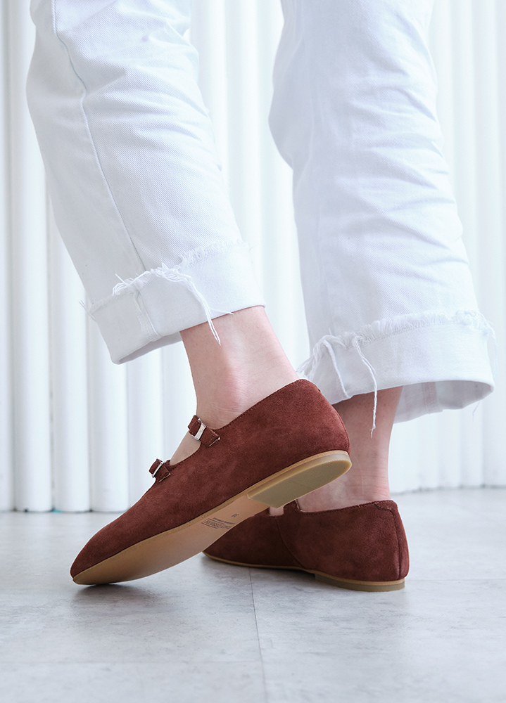 Туфлі жіночі замшеві brown 8434-28
