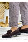 Туфлі жіночі замшеві шоколад Derbi 7782-28