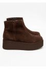 Угги женские замшевые на платформе шоколадный 8797-28