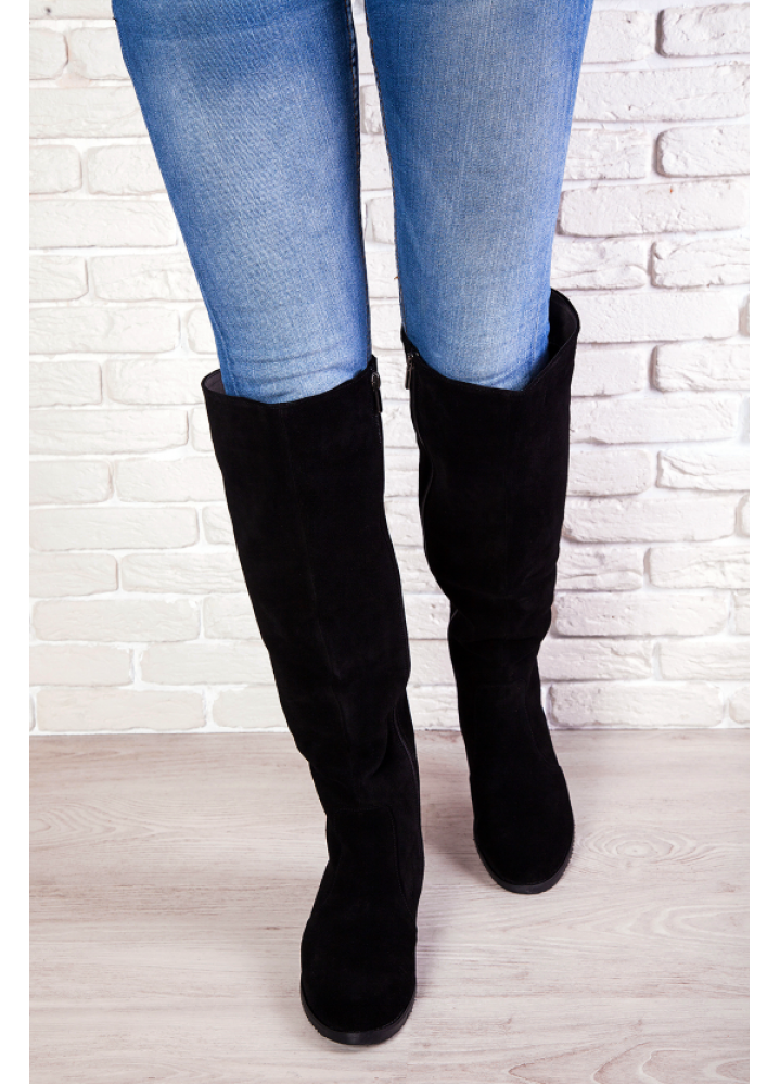 Ботфорти натуральна замша 6743-28