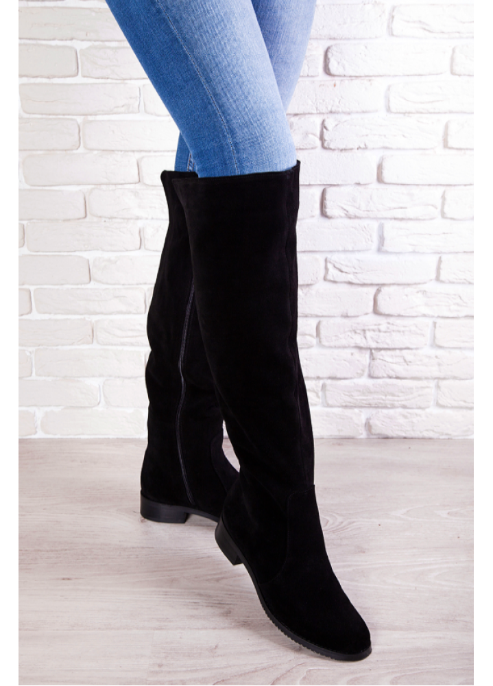 Ботфорти натуральна замша 6743-28