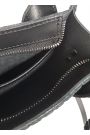 Сумка mini натуральная кожа черный 8382-11