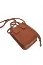 Сумка mini натуральная кожа brown 8385-11