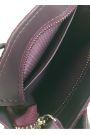 Сумка mini натуральная кожа фиолет 8386-11
