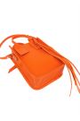Сумка mini натуральная кожа оранж 8387-11