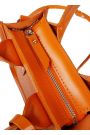 Сумка mini натуральная кожа оранж 8387-11