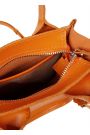 Сумка mini натуральная кожа оранж 8387-11
