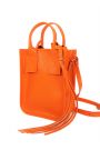 Сумка mini натуральная кожа оранж 8387-11