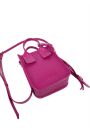 Сумка mini натуральная кожа фуксия 8388-11