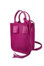Сумка mini натуральная кожа фуксия 8388-11