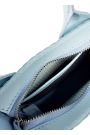 Сумка mini натуральная кожа лазурь 8393-11