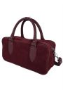 Сумка cross body замша бордо 8400-11