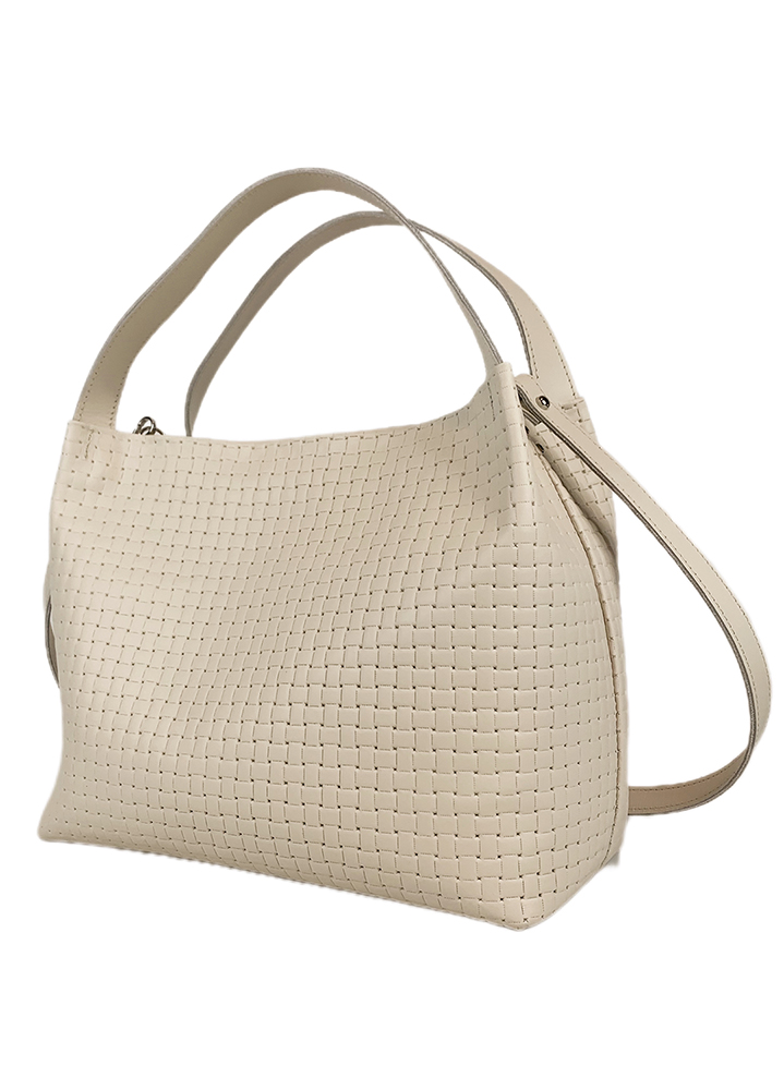 Сумка BIG натуральная кожа беж 8483-11