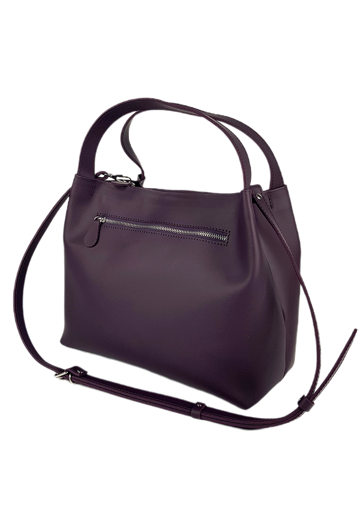 Сумка BIG натуральная кожа бургунди 8485-11