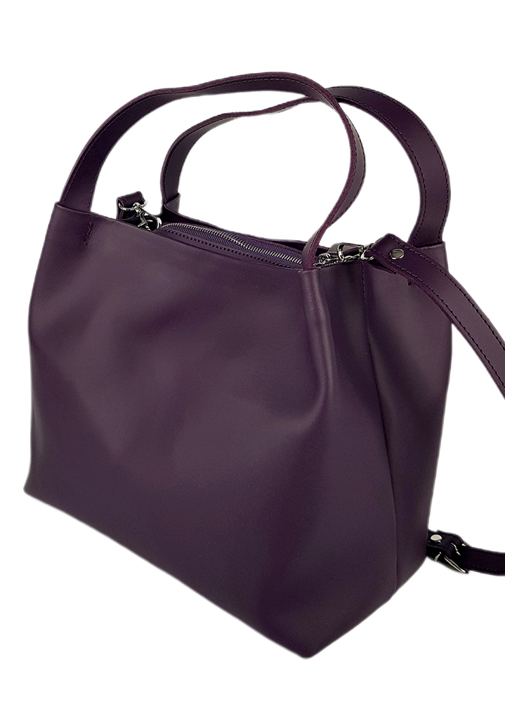 Сумка BIG натуральная кожа бургунди 8485-11