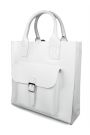 Сумка BIG натуральная кожа белый 8491-11 Сумка BIG натуральная кожа белый 8491-11